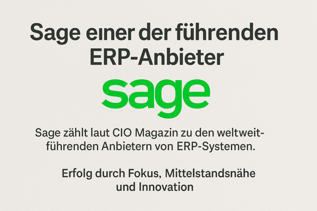 Sage einer der führenden ERP-Anbieter